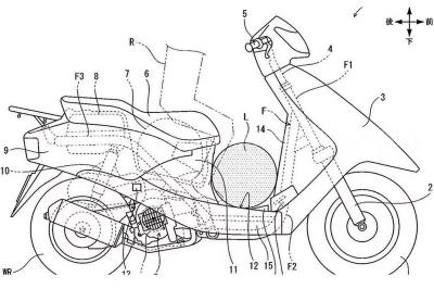 Honda patenta un scooter con pedal de acelerador